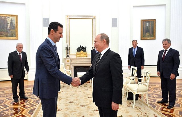 Башар Асад и Владимир Путин провели переговоры в Москве