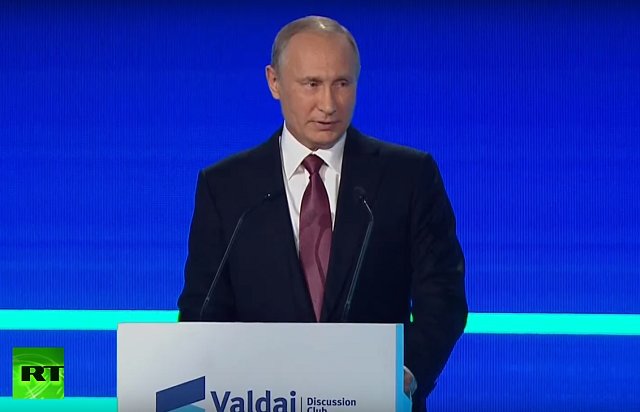 Владимир Путин приниял участие в сессии Международного дискуссионного клуба «Валдай»