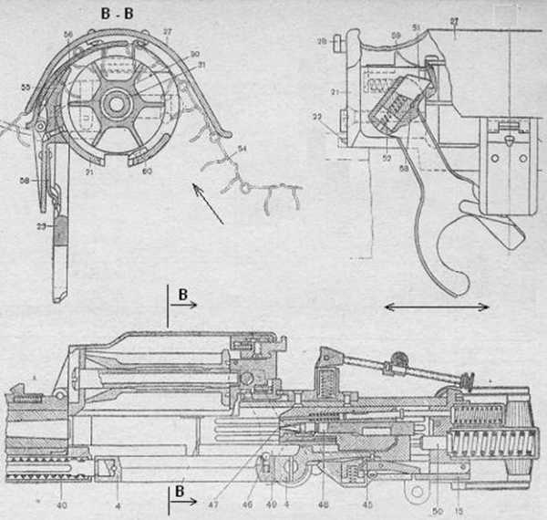 Чертеж пулемета корд
